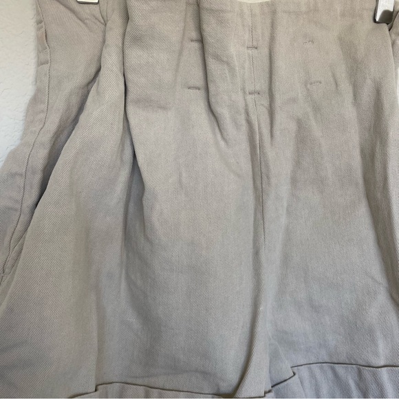 Brunello Cucinelli High Waist Cream Paperbag Waist Shorts - Picture 5 of 16